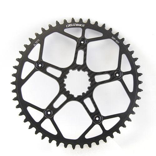 热销碳纤维cruzbike曲柄组转接座三钉直装bcd104/110/130盘托爪5