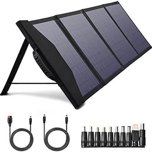 便携式100w18v太阳能光伏板单晶硅充电折叠包多功能太阳能充电器