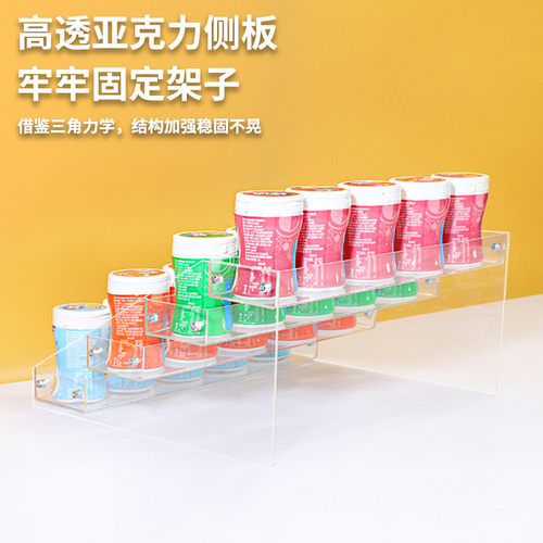 亚克力透明口香糖展示架超市便利店收银台前架零食小货架槟榔架子