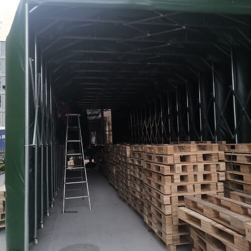 棚户外推拉雨棚移动伸缩遮阳棚夜市棚停车棚活动仓库大型遮雨帐篷