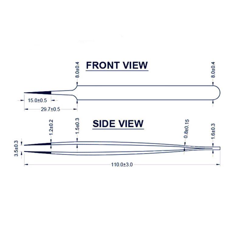 热销西班牙jbc80021315sa超尖细头镊子