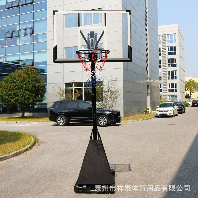 祥泰室外成人篮球架可移动手拉升降调节比赛便携式训练篮球架