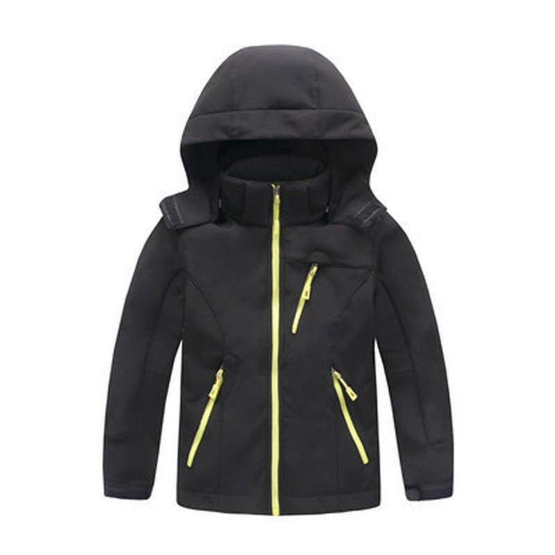 批发户外儿童软壳衣 防风保暖加厚滑雪裤软壳裤 女童男童春秋款