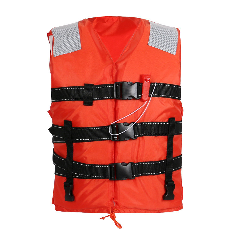 厂家供应2015新救生衣大浮力救生衣三插口标准便携式防汛漂流救