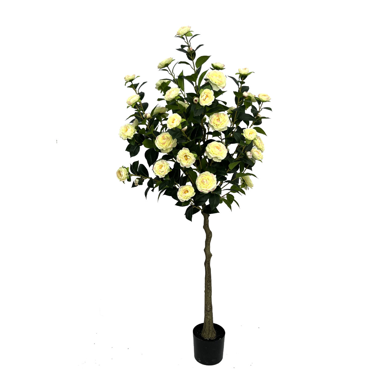 仿真植物花大茶花树盆栽假绿植盆景客厅大型落地装饰花摆设北欧