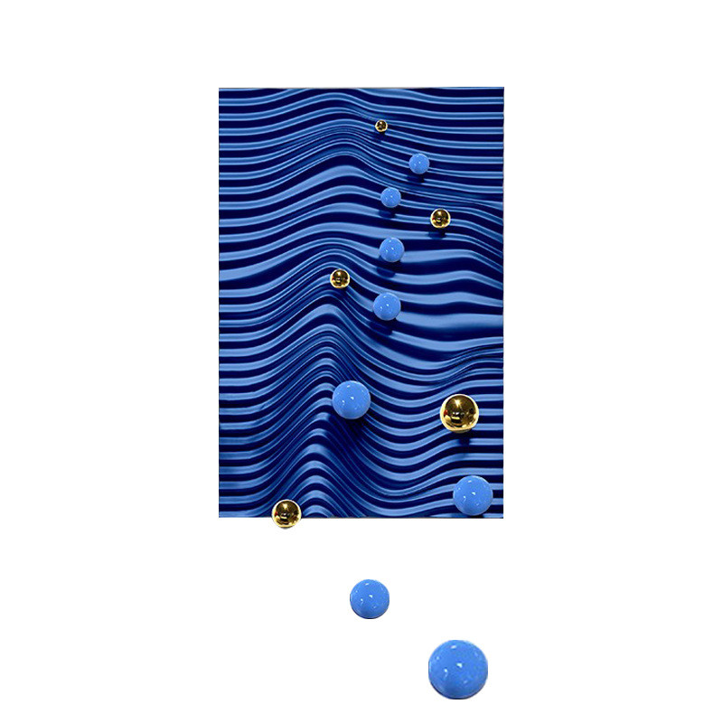 挂画客厅背景墙金属球立体实物画现代简约走廊过道壁画玄关装饰画