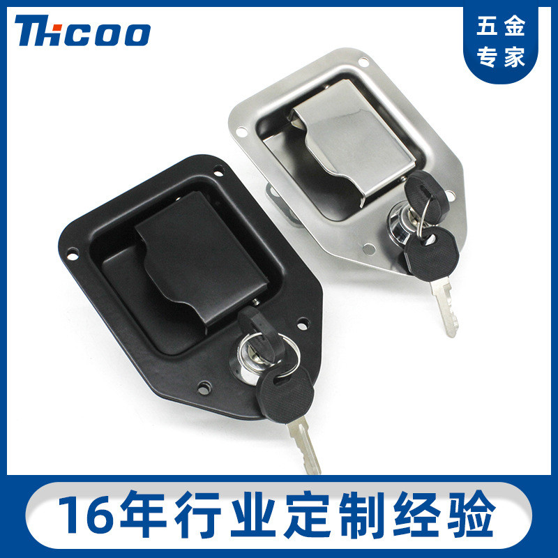 斯科不锈钢手柄面板锁 发电机组电柜门锁拖车卡车工具箱门锁A7881