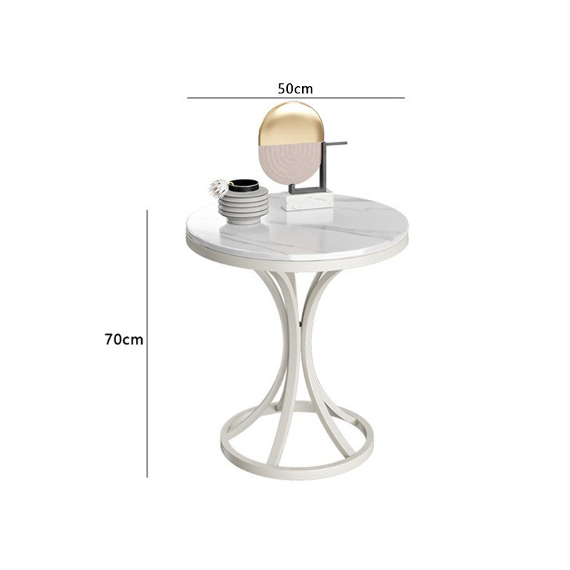 轻奢岩板边小茶几客厅岩板几沙发角几简约可移动阳台小圆桌边柜