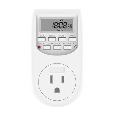 品定时插座厂家供应美规益al-06外销款1-24小时充电定时器插座