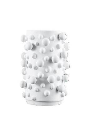 家居饰品现代简约花瓶创意装饰摆件客厅北欧树脂玄关酒柜黑白花器