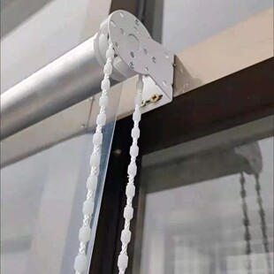 透明卷帘手动拉珠升降防水防尘冷气暖气隔断PVC软帘阳台防雨帘实