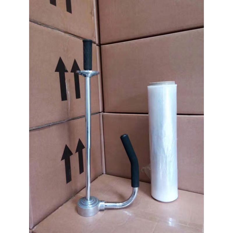 缠绕膜拉膜器膜拉膜器缠绕膜打包机不锈钢手动包膜机绕手动机包邮