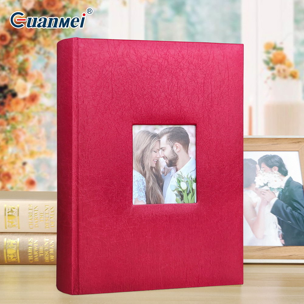 广美批发高档工厂布料photoalbum纪念册影集6寸圣诞留言相册本