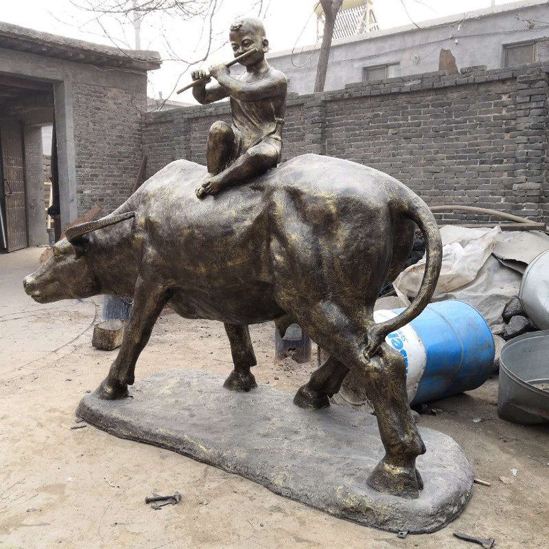玻璃钢仿铜人雕塑物厂家大型农耕场景历史名人八大英模雕像摆件