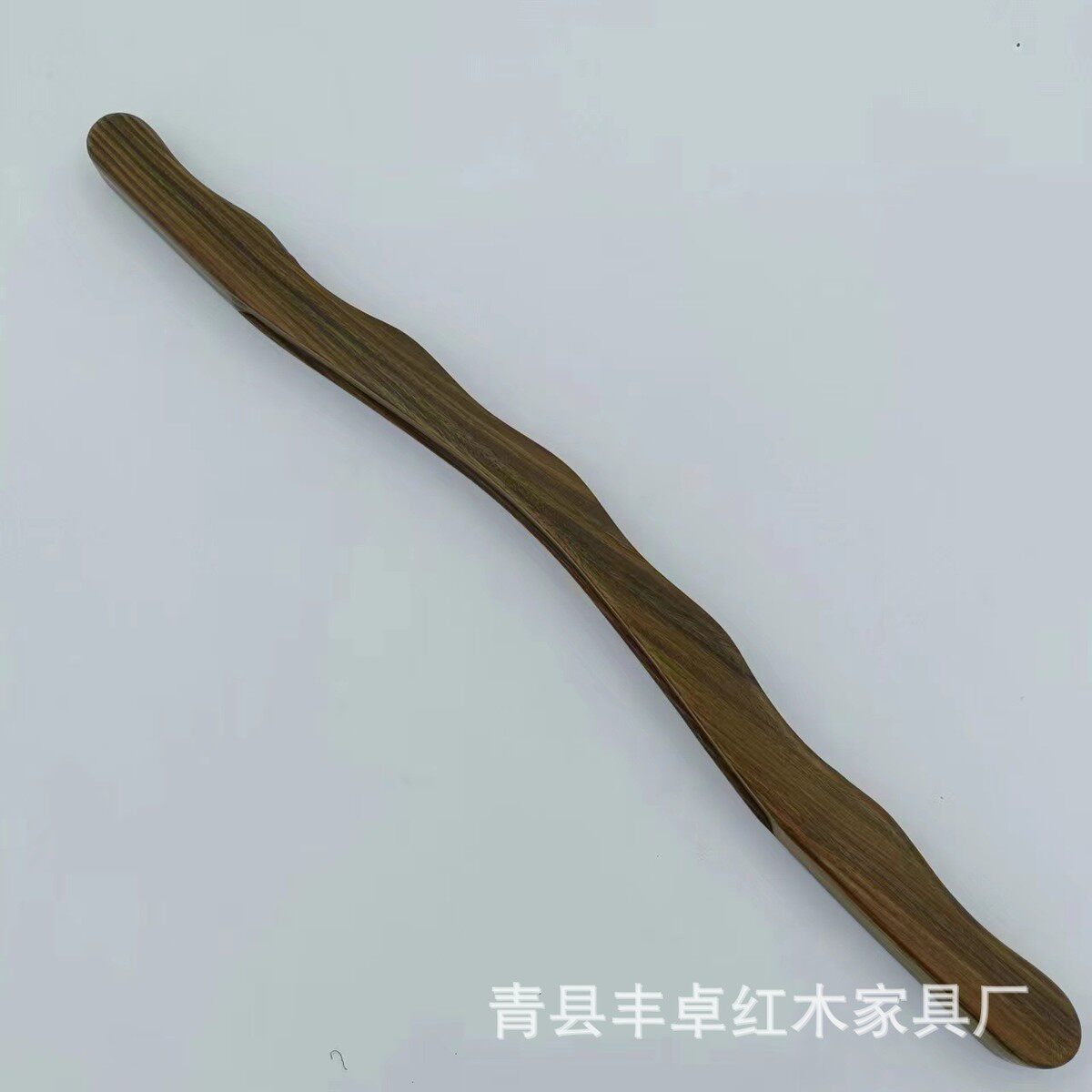 绿檀木刮痧棒槽9珠11珠擀筋棒按摩双面按摩刮痧赶筋棒开背赶筋