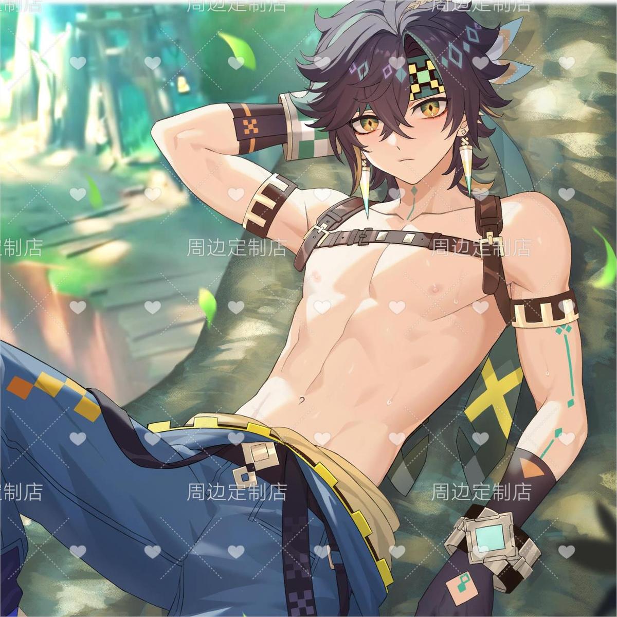 原神 基尼奇 周边游戏吧唧徽章透明亚克力立牌色纸框画谷子/初