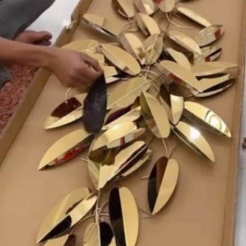 轻奢沙发墙面装饰挂件软装金属壁挂创意立体墙饰挂饰客厅背景墙铁
