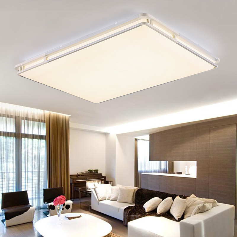 led吸顶灯长方形现代简约客厅灯大气大厅遥控餐厅阳台灯卧室灯具
