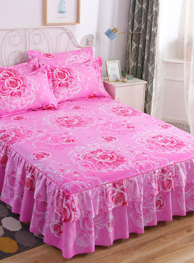 v2ws床裙四件套2022全棉席梦思床罩单件批发床套1.51.82.0m米