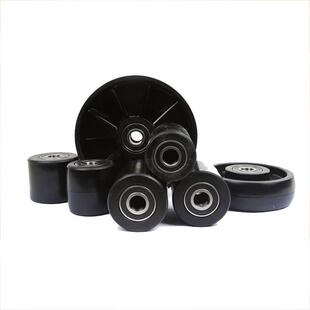 可定制轴承橡胶轮250x50mm（配6005zz高弹性）工业承重脚轮