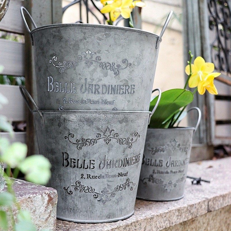 花盆铁皮户外庭院ins风创意花园布置复古杂货家居阳台花器花桶,鲜花速递/花卉仿真/绿植园艺,花盆,淘宝优惠券,粉丝福利购,淘宝优惠卷