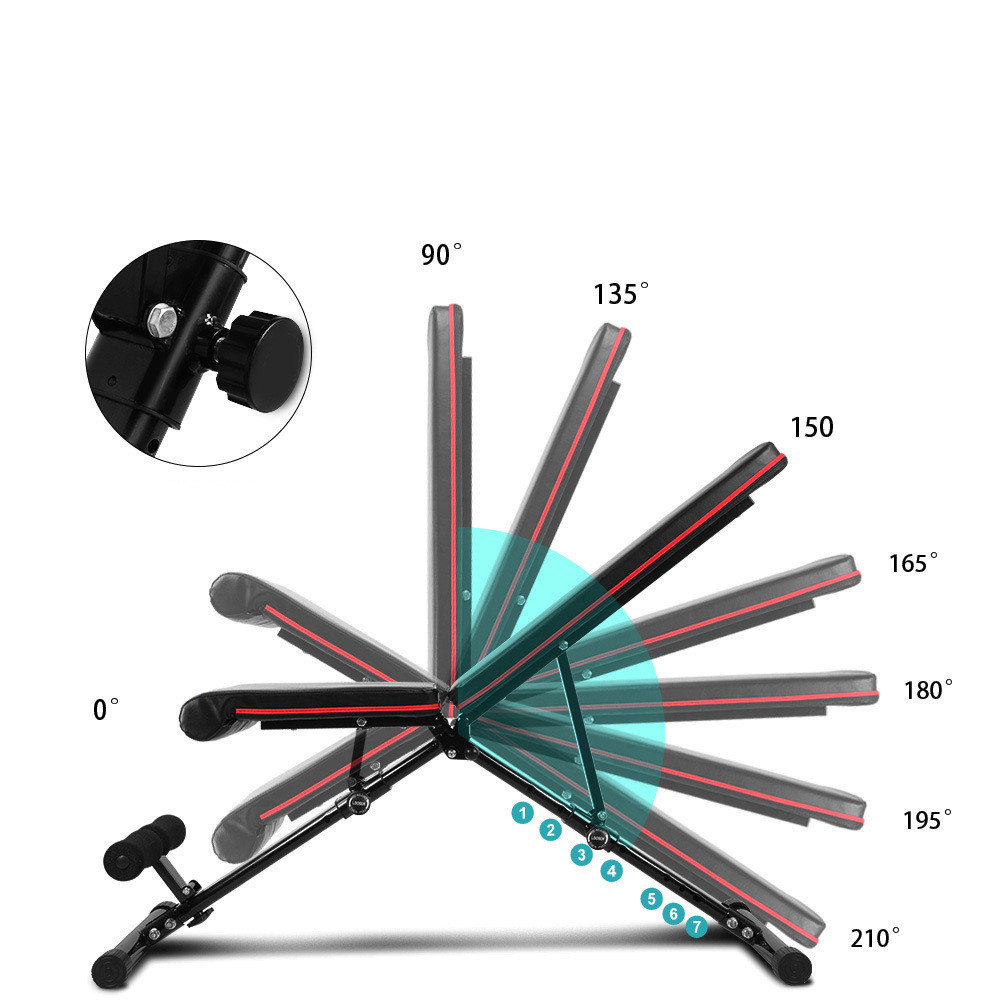 哑铃凳可折叠仰卧起坐板飞鸟凳卧推凳哑铃凳器材健身家用男士