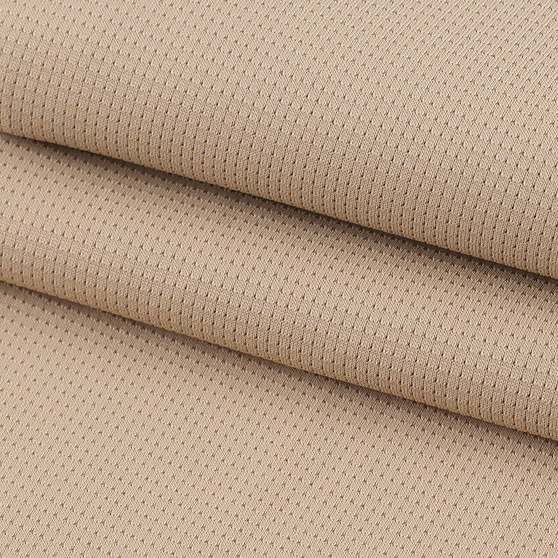 凉方网眼网布锦氨弹力塔利感针织提花网眼速干布夏季冰丝针织面料