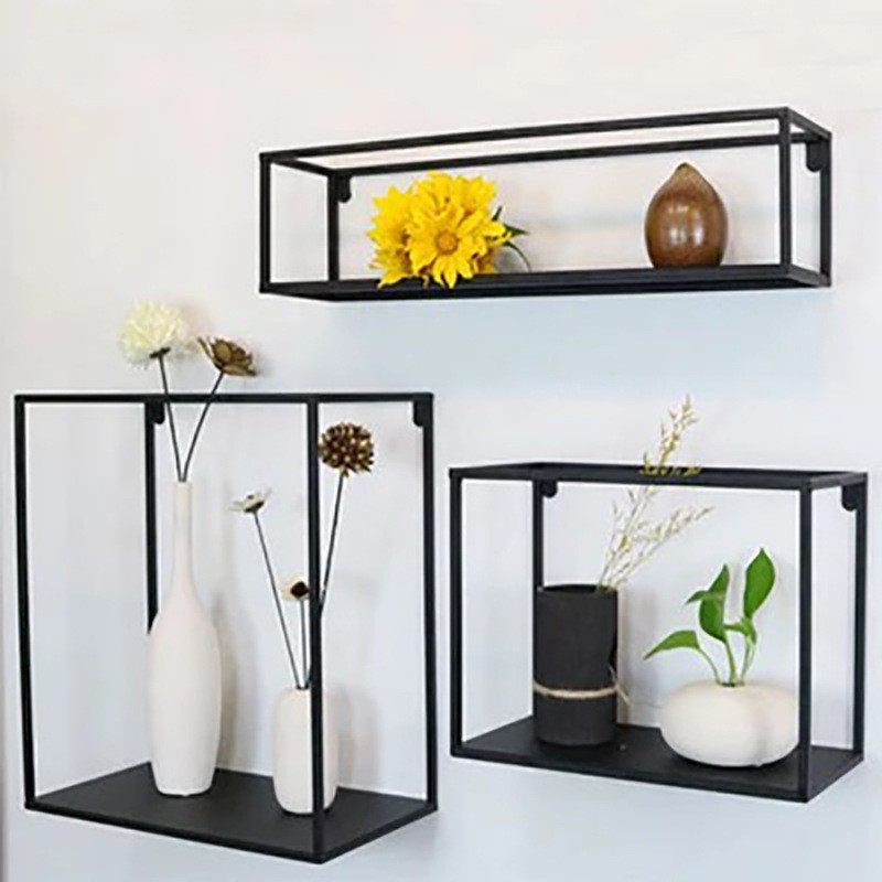 热销现代简约铁艺壁架家用客厅创意卧室墙上置物架组合花架墙上书,收纳整理,整理架/置物架/收纳架,淘宝优惠券,粉丝福利购,淘宝优惠卷