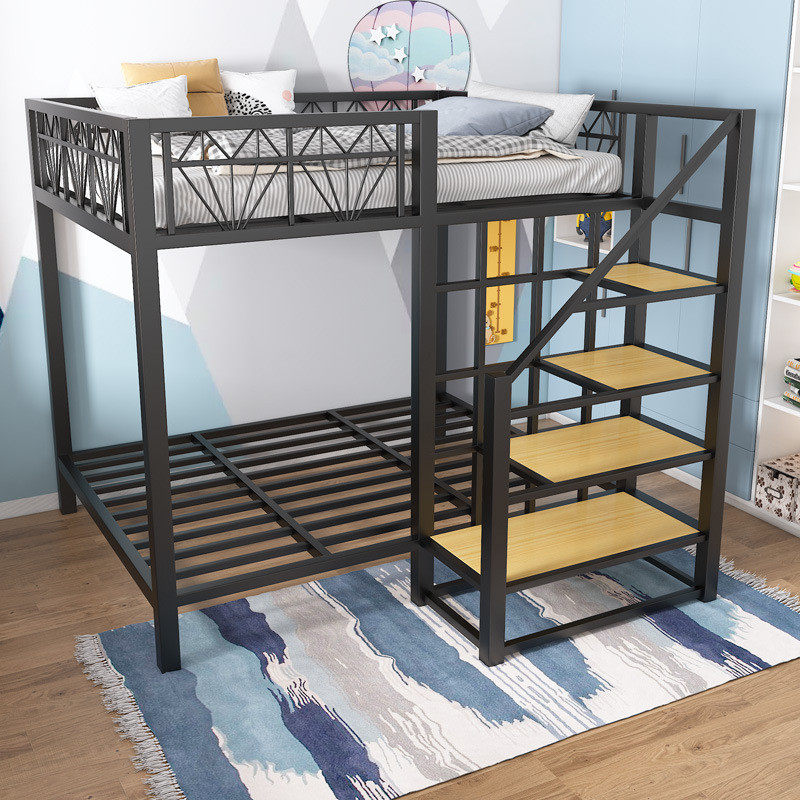 铁艺高架床下空单上层双层小户型省空间阁楼上下铺公寓高低铁架床,住宅家具,铁艺/钢木床,淘宝优惠券,粉丝福利购,淘宝优惠卷