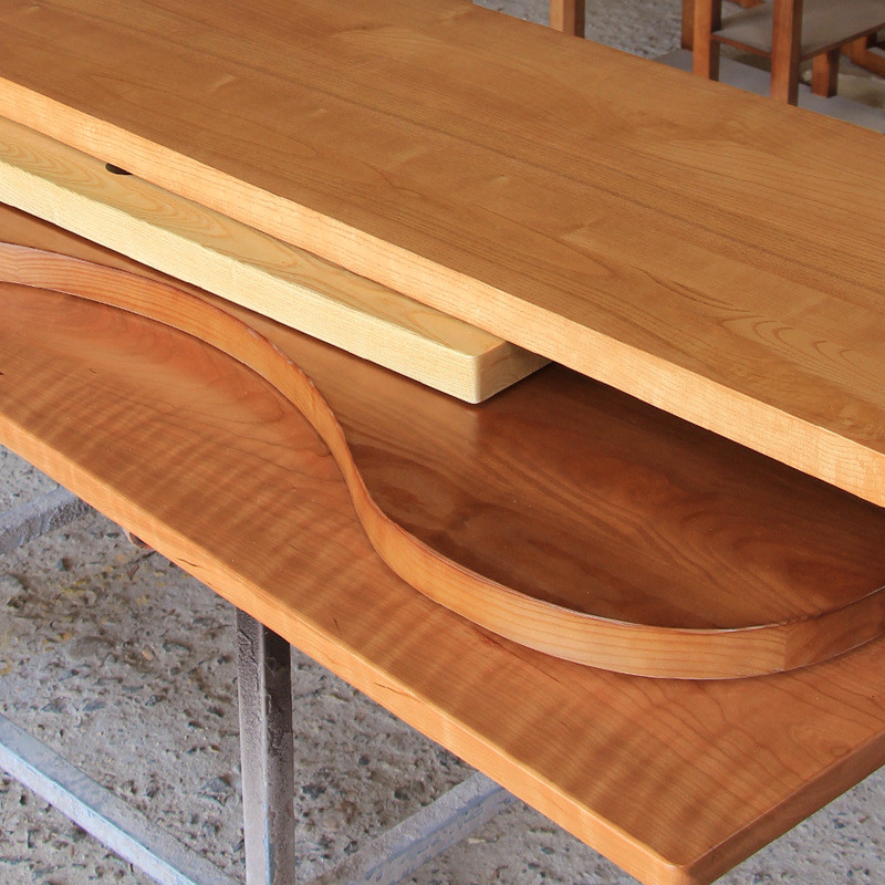 面板松木实木桌老榆木大板吧台会议办公桌飘窗台面板货架隔板台面