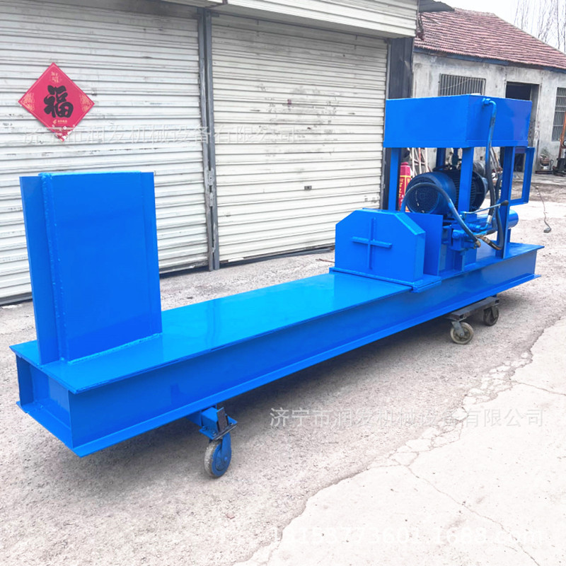 热销小型劈木机木墩卧式劈柴机劈液压劈木电动移动式木机