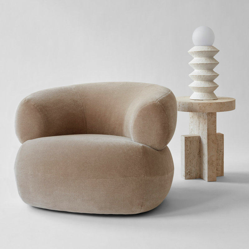 奶油风单人沙发北欧简约客厅小户型创意服装店铺美容院接待休闲椅