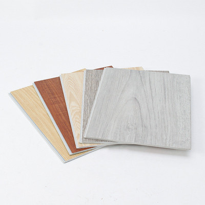 厂家定制spc锁扣地板石pvc地板塑胶料晶卡扣式木地板石塑防水地板