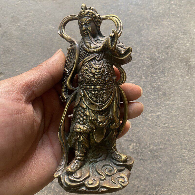 仿古关公韦陀摆件铜像家居装饰品工艺品摆件伟陀站像