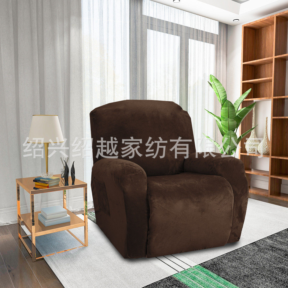 厂家批发躺椅套弹力全包摇椅套简约沙发保护罩加厚布艺躺椅按摩套