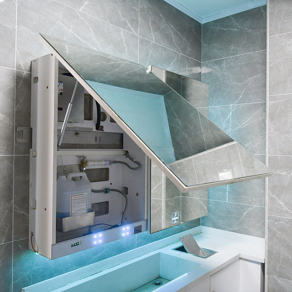 置物架一体柜卫生间智能镜柜挂墙式厕所洗漱镜实木带浴室收纳带灯,家装主材,浴室镜柜,淘宝优惠券,粉丝福利购,淘宝优惠卷