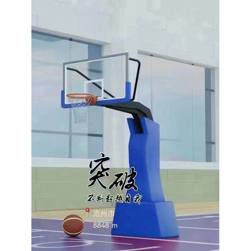 宏昱地埋篮球架专用成人儿童家用学校室内场馆室外标准赛事篮球框