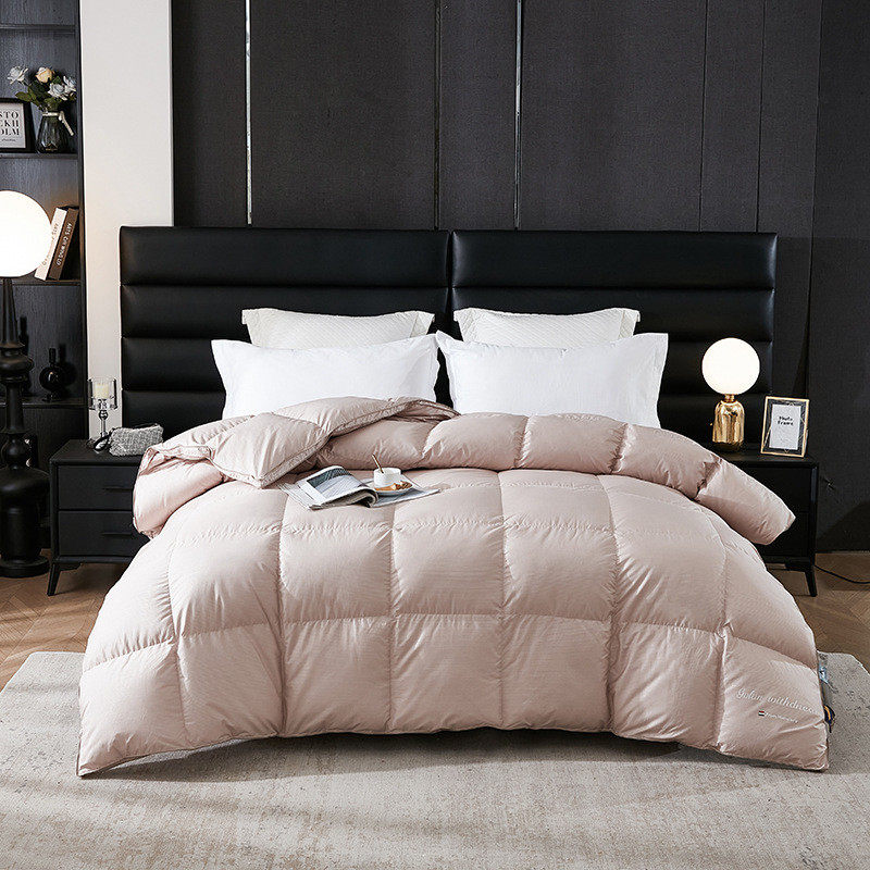 180霸王精梳棉支金银丝羽绒被壳静音自充绒半成品自充绒羽绒被套