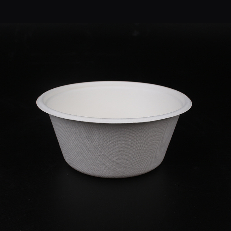 新品厂家一次性甘蔗浆纸碗可降解餐具850ml碗