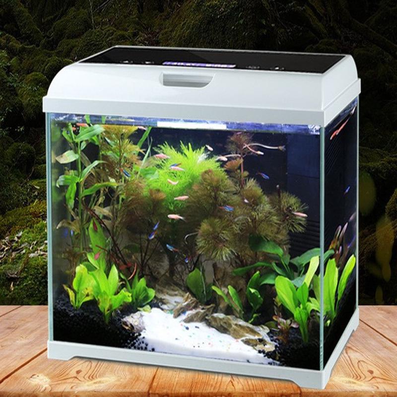 桌面鱼缸生态鱼缸水族箱玻璃超白金创意热带鱼水草造景at-350