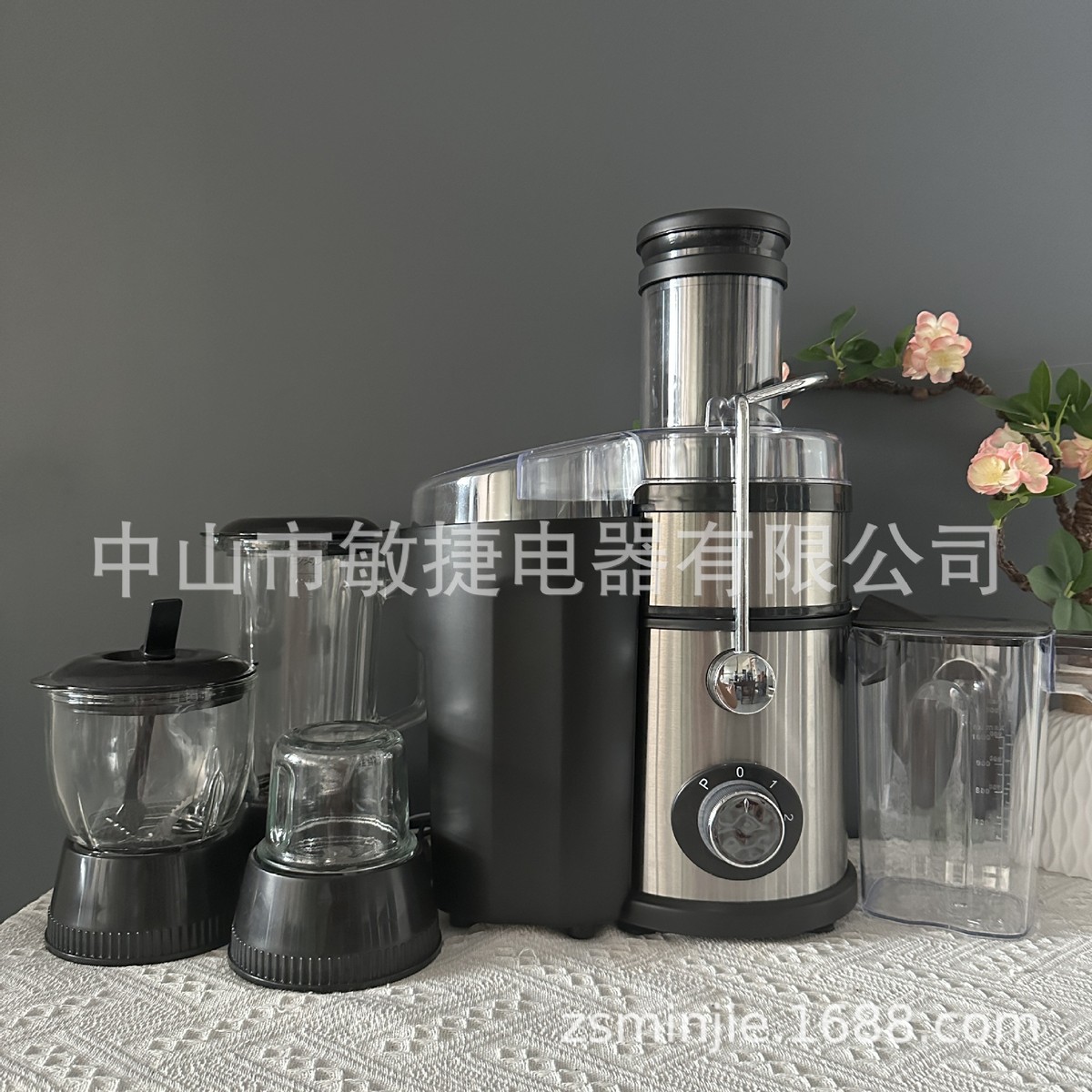 juicer榨汁机大口径榨汁分离智能原汁机家用自动多功榨汁机搅拌机