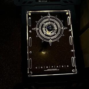 户外露营板桌透明亚克力多功能桌igt适配gz灯发光桌板氛围