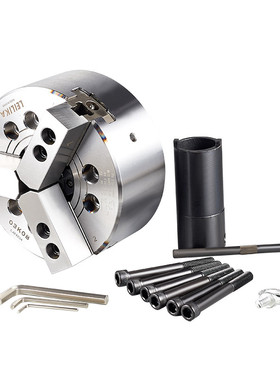 中空液压卡盘10寸（含法兰A8）四爪二爪油压二爪四爪卡盘全钢体