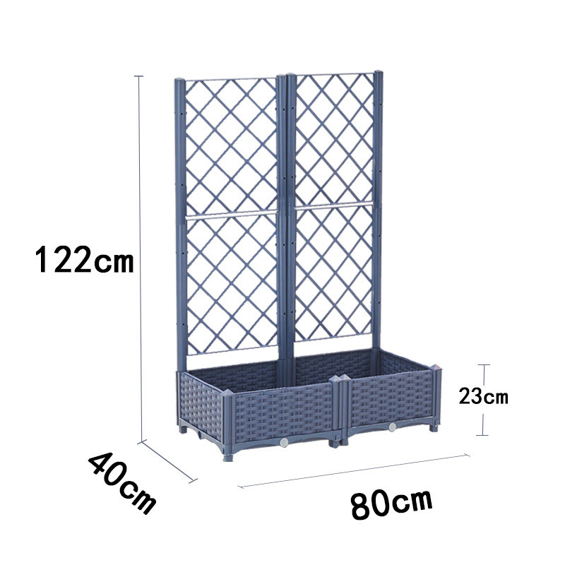 种菜家庭阳台长方形塑料蔬菜专用种植箱花盆新款特大花箱栅栏