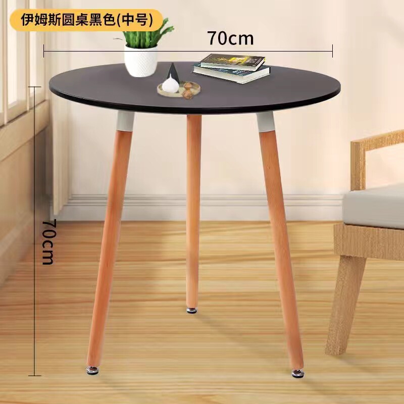 圆桌方桌加厚咖啡桌北欧餐桌吃饭洽展会桌简约茶几白色学习桌新款