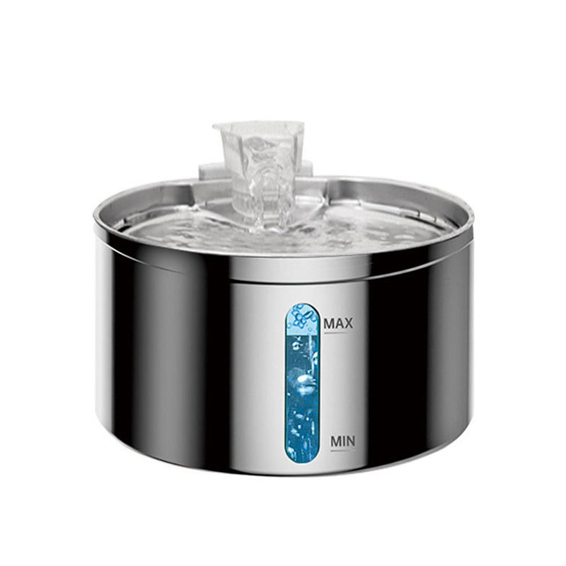 宠物猫咪自动饮水机304不锈钢无线水器感应出水猫狗饮水器喝智能