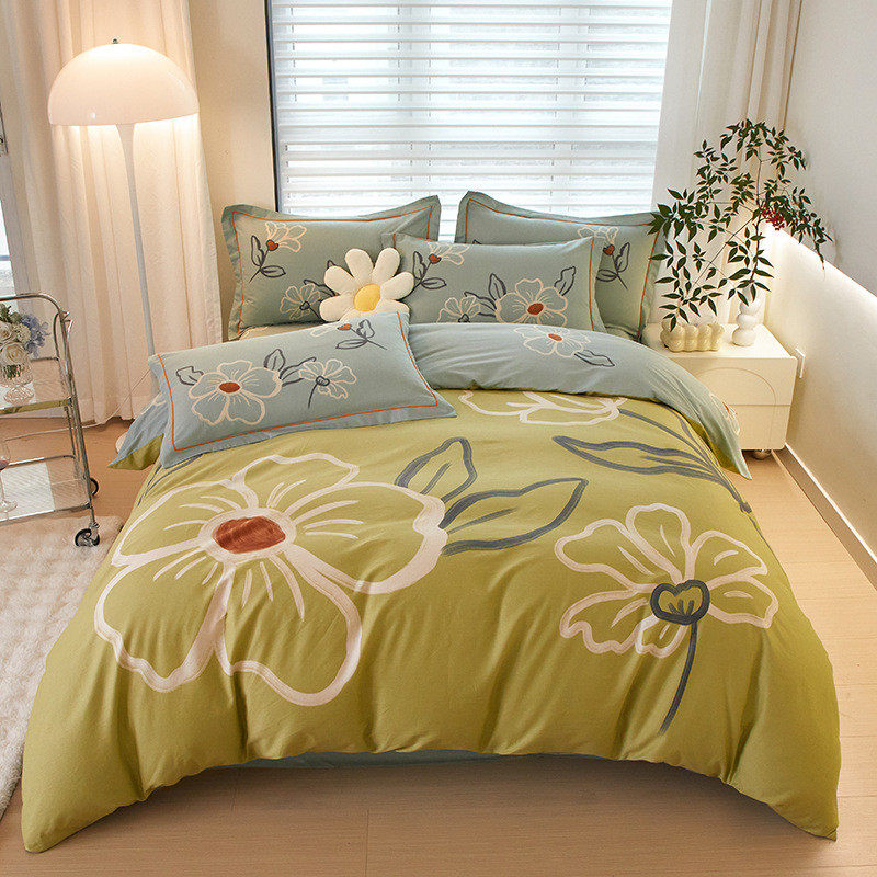 被子全棉四件套厂家直销大版印花被套床单简约家用床上用品批发,床上用品,床品套件/四件套/多件套,淘宝优惠券,粉丝福利购,淘宝优惠卷