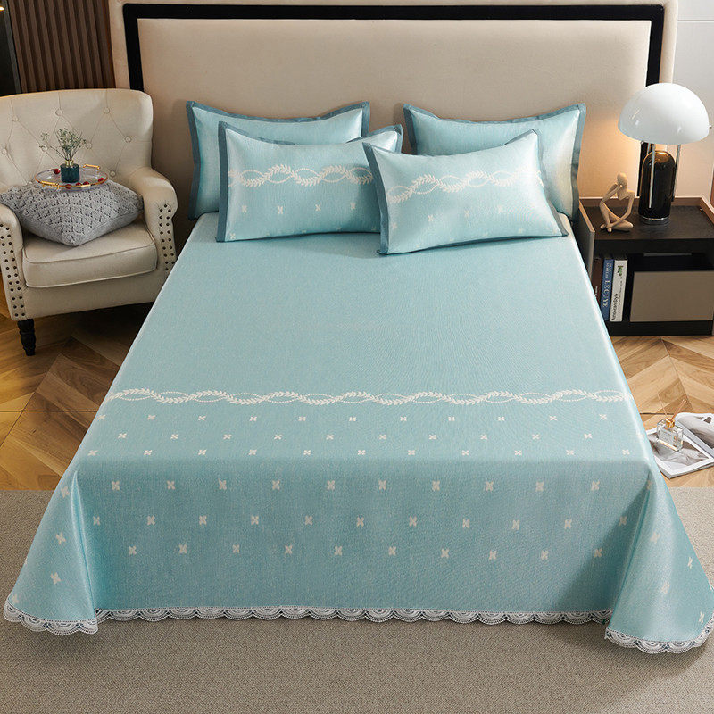 RI0T凉席1.8m床冰丝席折叠床单款1.5/2m床夏季席子双人空调软席三