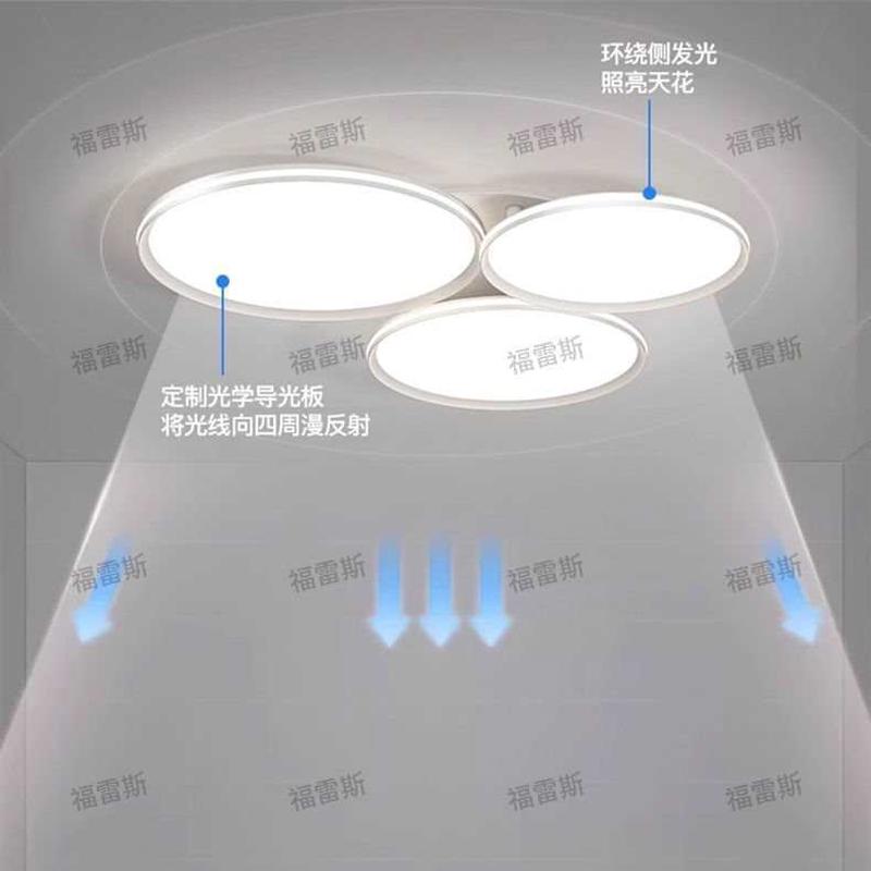 热销中山客厅吸顶灯极简智能led护眼卧室灯现代简约大气吸顶灯具