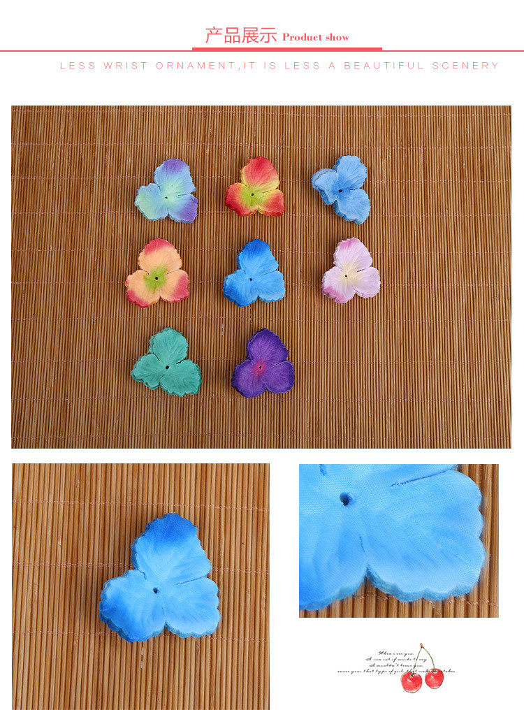 товар из китая 仿真花花环材厂家批发三仿真玫瑰花瓣仿真diy手工耳绣球花瓣装饰